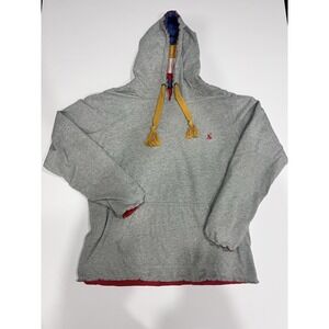 Médium Light Gray Hoodie With Bunny Logo. Reversible Gorpcore Tom Joule Racer